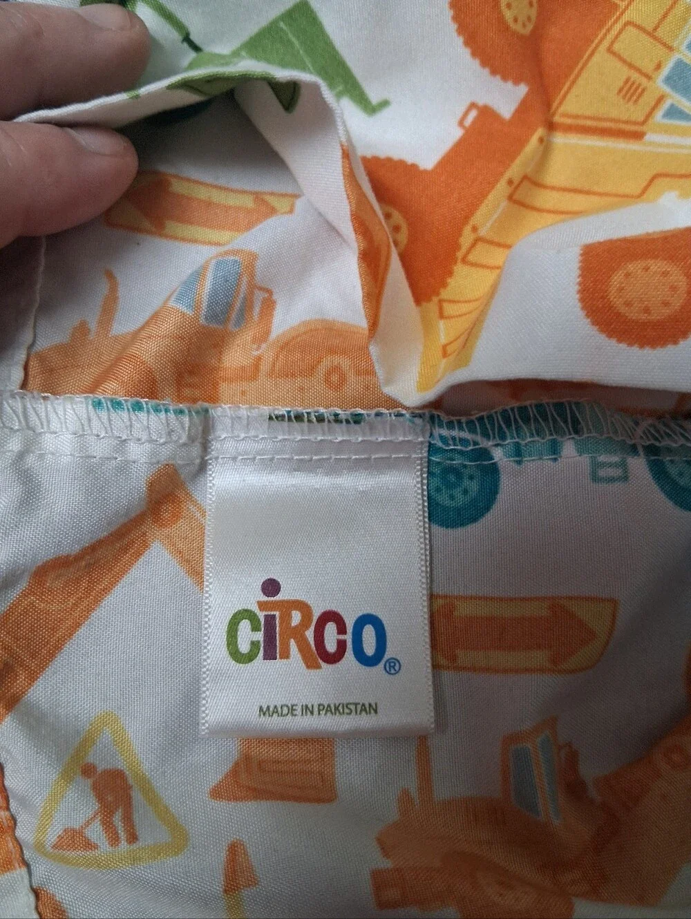 2pc Construction Site Standard Size Pillowcases.
